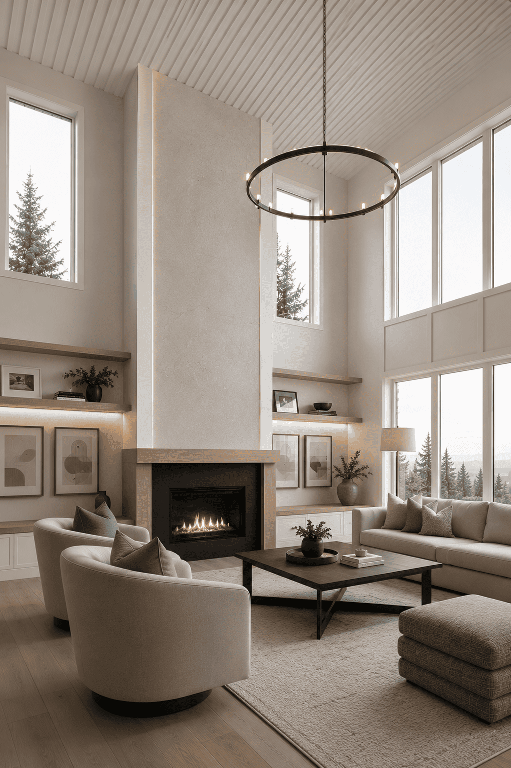 Aspen full house renovation sitting area Calgary by Space Reno