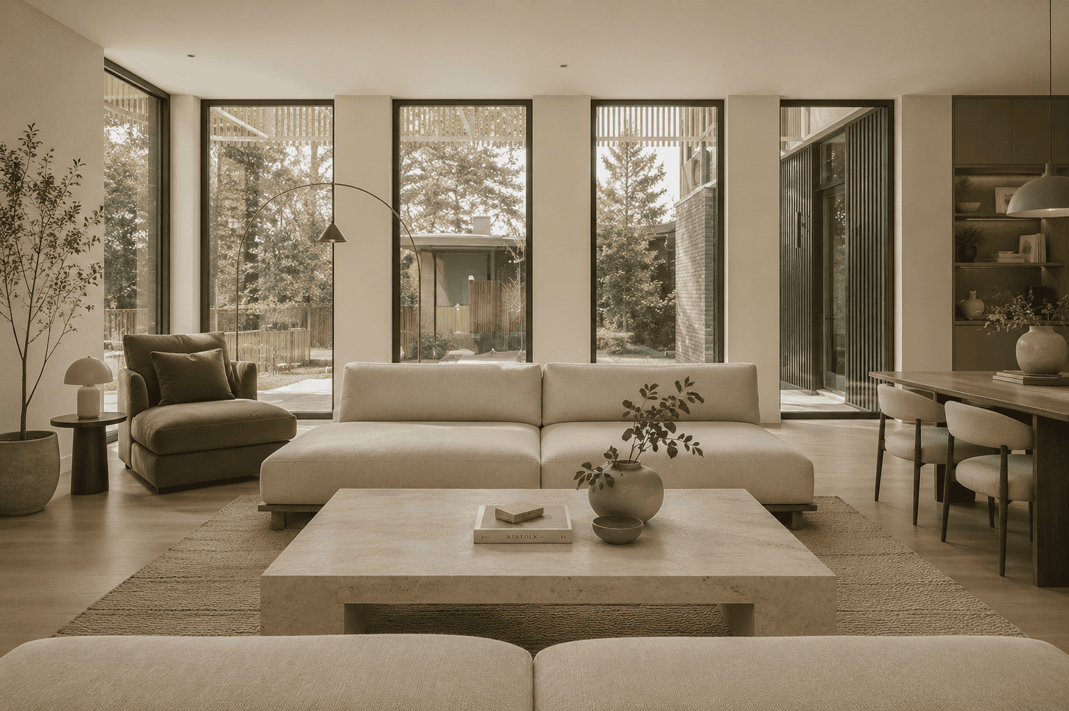 Elbow House luxury living room renovation Calgary by Space Reno